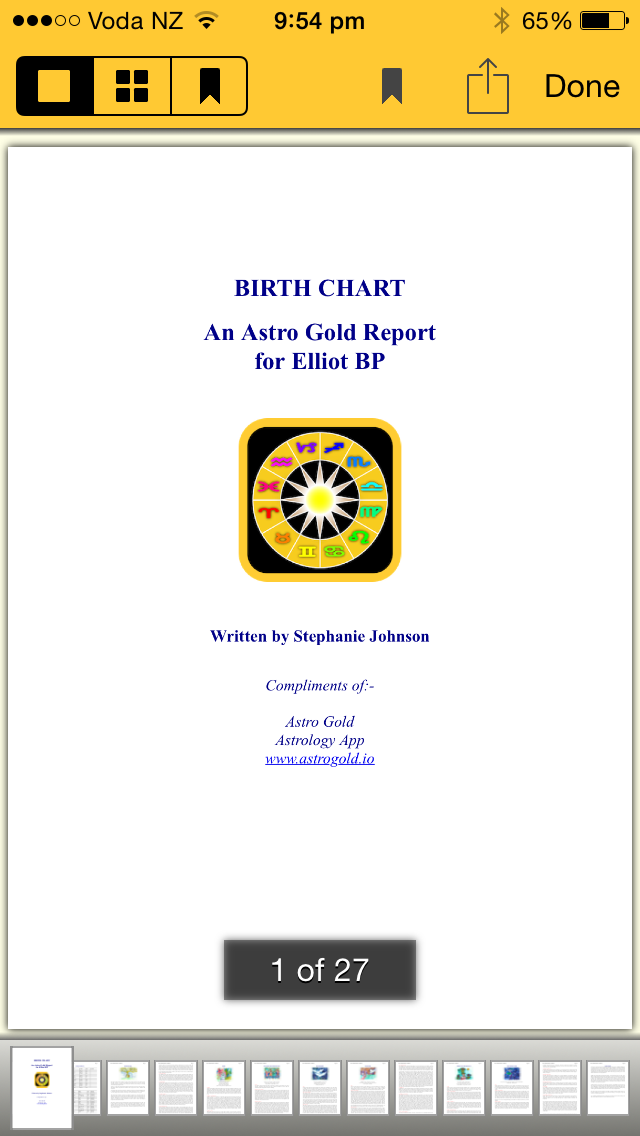 Reports - Professional Birth Chart